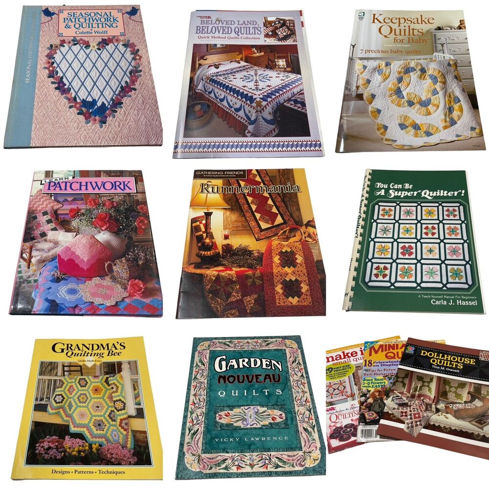 Quilters Lot 11 books Guides Design Patterns Techniques Keepsake Quilts Garden